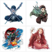 Demon Slayer Kimetsu No Yaiba Tanjirou Nezuko акриловый стенд фигурка модель двухсторонняя тарелка держатель торт Топпер аниме