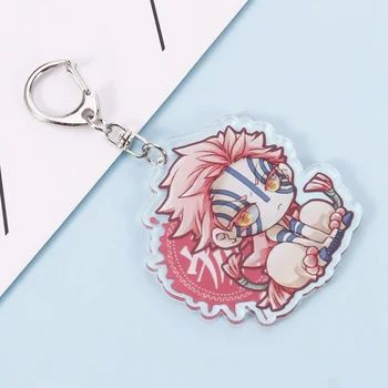 

Anime Demon Slayer: Kimetsu No Yaiba Key Chains Two-sided Keychain Cosplay Cute Acrylic Pendant Keyring