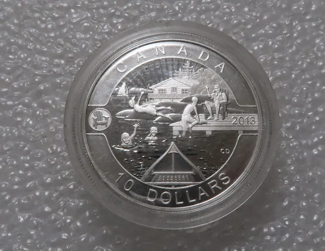 

Canada 2013 10 Canadian Dollar Summer Entertainment Half-oz Original Commemorative Silver Coin