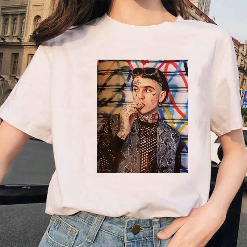 Футболка с принтом Lil Peep 202090s Harajuku женская футболка Cry Baby Ullzang модная Hello Boy Streetwear Top