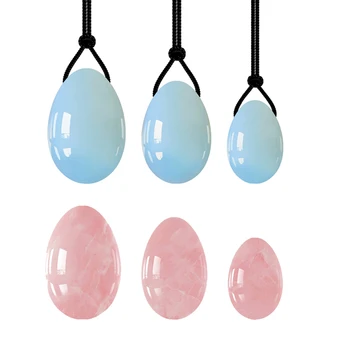 

Rose Quartz Yoni Egg Jade Ball Set Natural crystal stone Women Kegel Massage Ball Vaginal Muscle Tighten Kegel Exercise Jade Egg