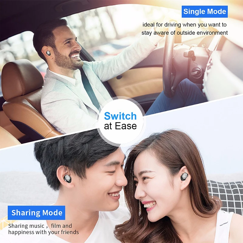 Беспроводные наушники DAG F9 TWS гарнитура Bluetooth 5 0 Hi Fi мини вкладыши со светодиодным