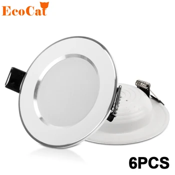 

6PCS LED Downlight 220V 240V 3W 5W 7W 9W 12W 15W LED Panel Light for Living Room Cold White Warm White