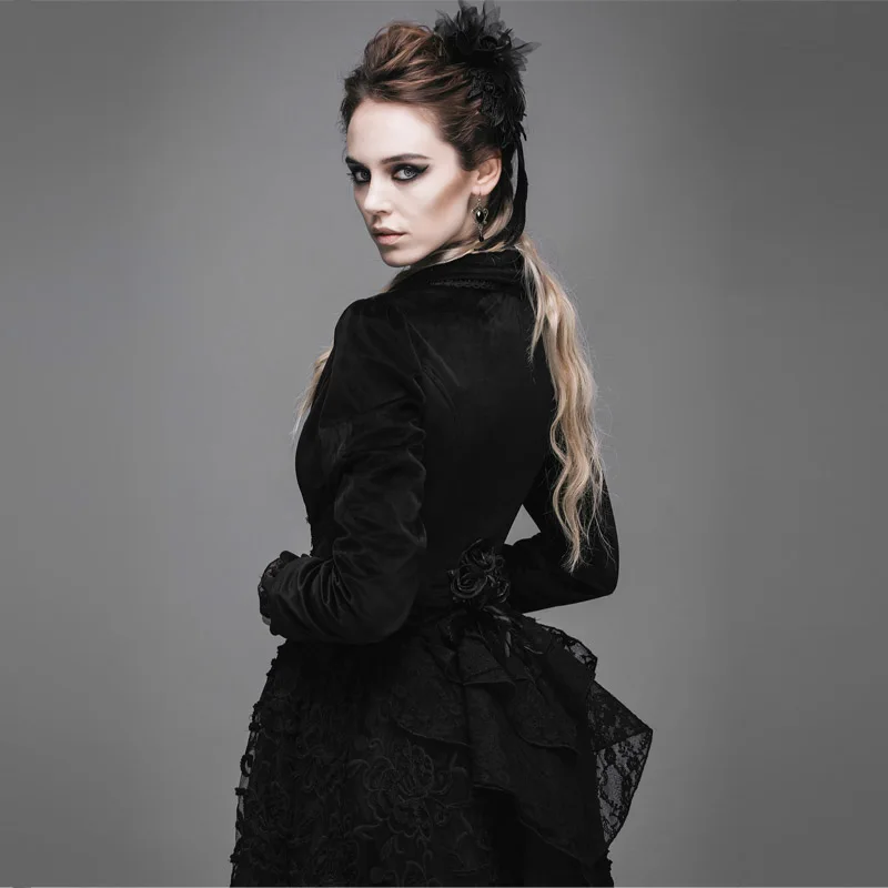 Модная женская вечерние тическая вечерняя куртка Devil с ласточкой короткая в