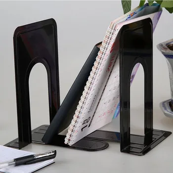 

3 Pairs Metal Bookends Book Ends Non-slip Book Holder Book Organizer Shelf Support Book Stand for Home Office School Supplies