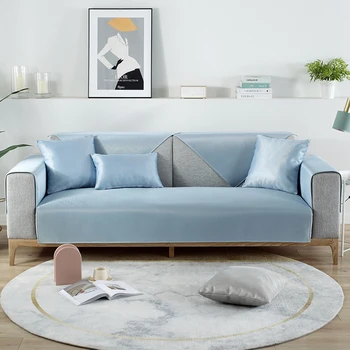 

ADOREHOUSE Ice Silk Sofa Cover Washable Sofa Towel Breathable Couch Cover Summer Home Decoration Sofa Covers For Living Room