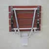 Bathroom Wall Seat Stool Solid Wood Bath Folding Stool Seat Non-slip Shower Wall Chair Living Room Wall Hanging Shoe Bench 2
