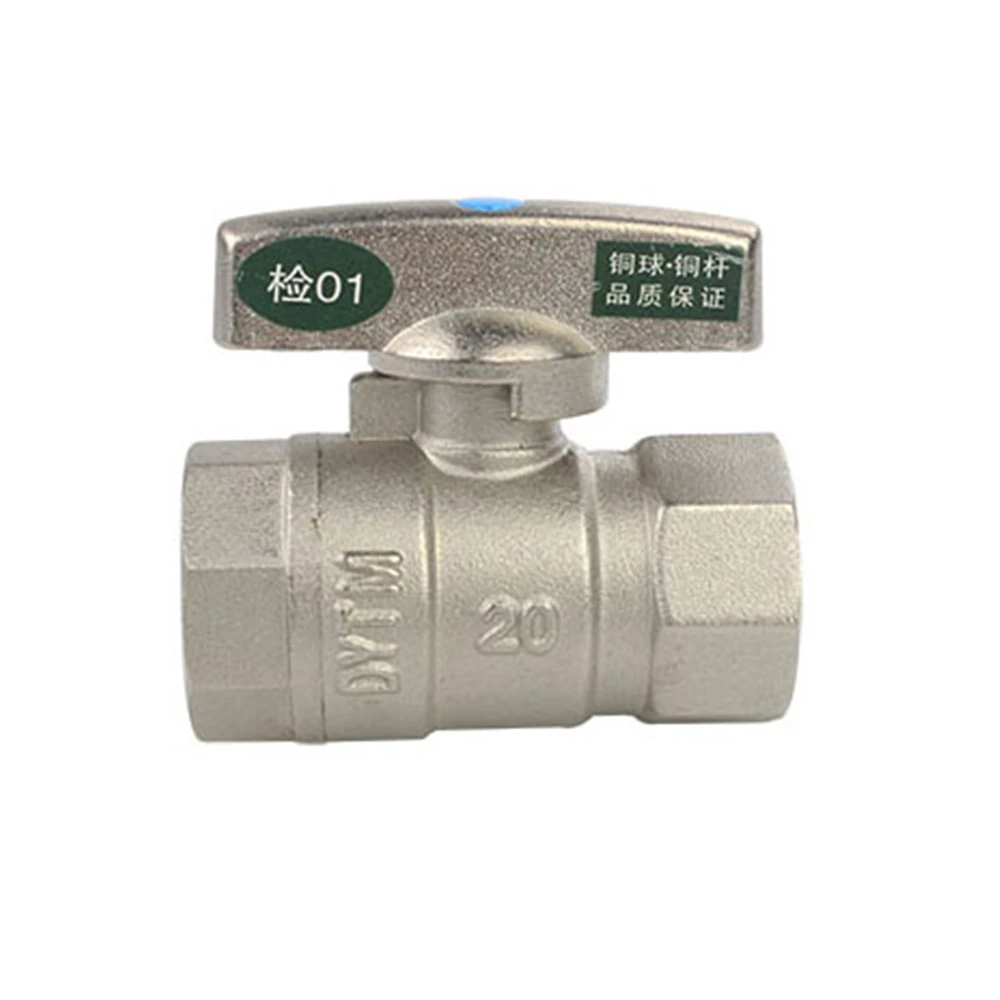 Full Copper 6 Points Thickened Inner And Outer Wire Thread Fully Open Copper Ball Core Large Flow Ball Valve