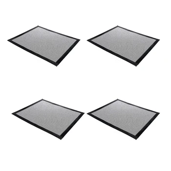 

4PCS BBQ Grill Mesh Mat Cooking Mats for Grilled Vegetables, Reusable Grill Accessories - Use on Charcoal