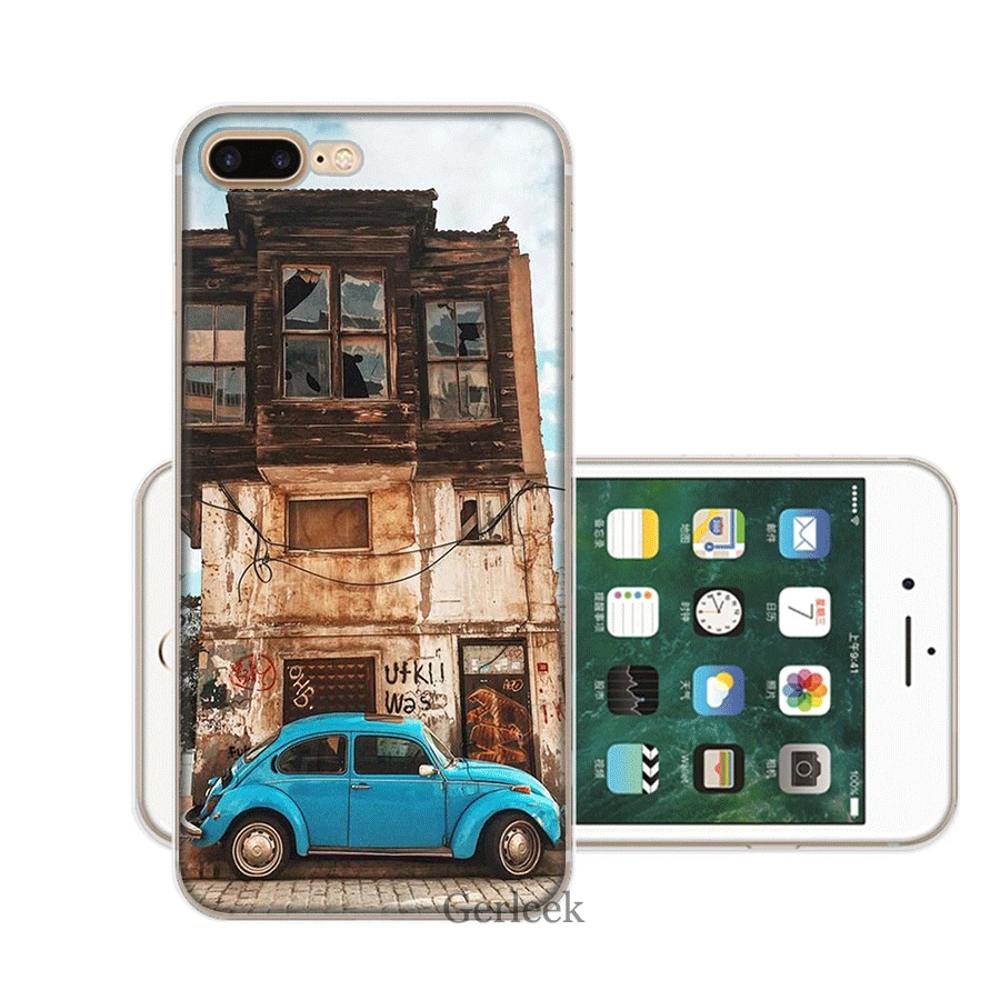 Чехол для мобильного телефона iPhone 11 Pro 6 6s 7 8 P Lus iPhone XR X XS Max 5 5S SE Shell винтажный VW Beetle для Coque жесткий чехол - Цвет: H8