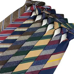 Men's tie The same fabric and silk in customized quality Business casual striped tie