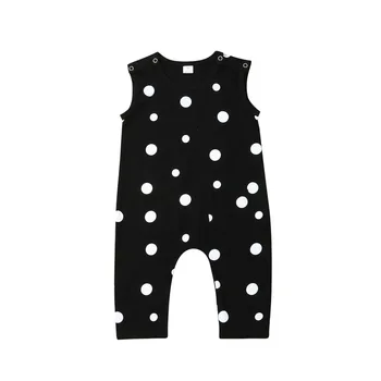 

Baby Playsuits 2020 New Infant Baby Boy Girl Summer Clothes Polka Dot Sleeveless Romper Jumpsuit Outfits Clothes