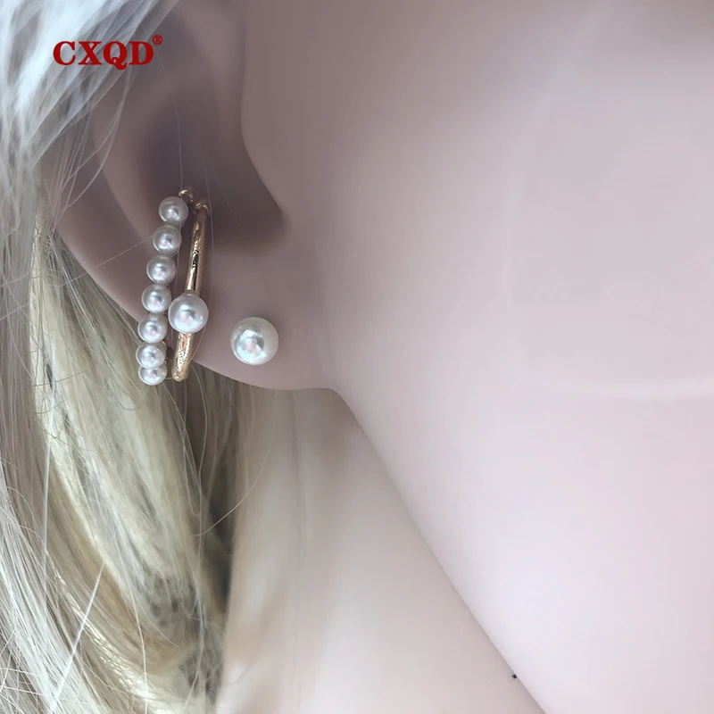 

Minimalist Simulated Pearl Ear Cuff Pearls Clip Earrings For Women No Piercing Elegant Earcuff Clips Jewelry Wedding Party Gift