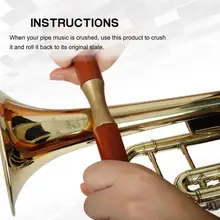 Rouleau de pression à poignée en bois, manuel, tuyau, outils de réparation de la tôle, Saxophone, trompette, Trombone, outils de réparation de la tôle