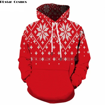 

PLstar Cosmos Red Hoodie Men Christmas Sweatshirt Anime Clothes Party 3d Print Hoodies Streetwear Happy Hip Hop Mens Clothing