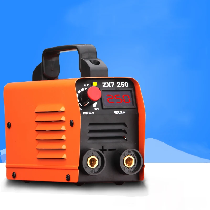 Портативный мини сварочный аппарат ZX7 250A 250V компактный MMA инвертор дуговая