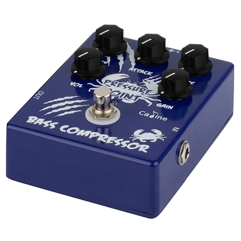 Caline CP-45 Bass Compressor Bass Effect Pedal Pressure Point True Bypass with Aluminum Alloy Housing Accessorie Good Durability