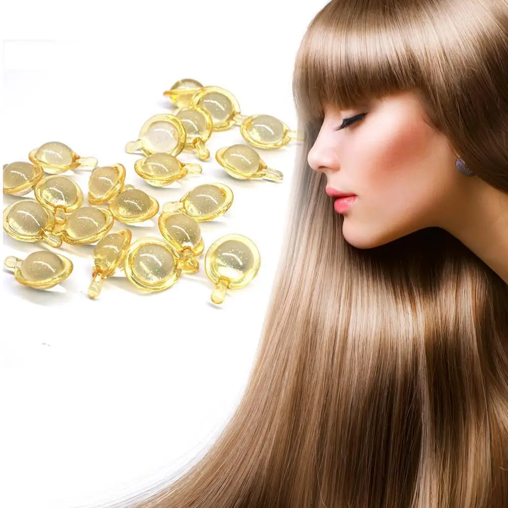 10pcs Hair Vitamin Capsule Serum Keratin Complex Moroccan Oils Anti Smooth Essential Silky Mask Loss Repair Damag C6Y9 | Красота и