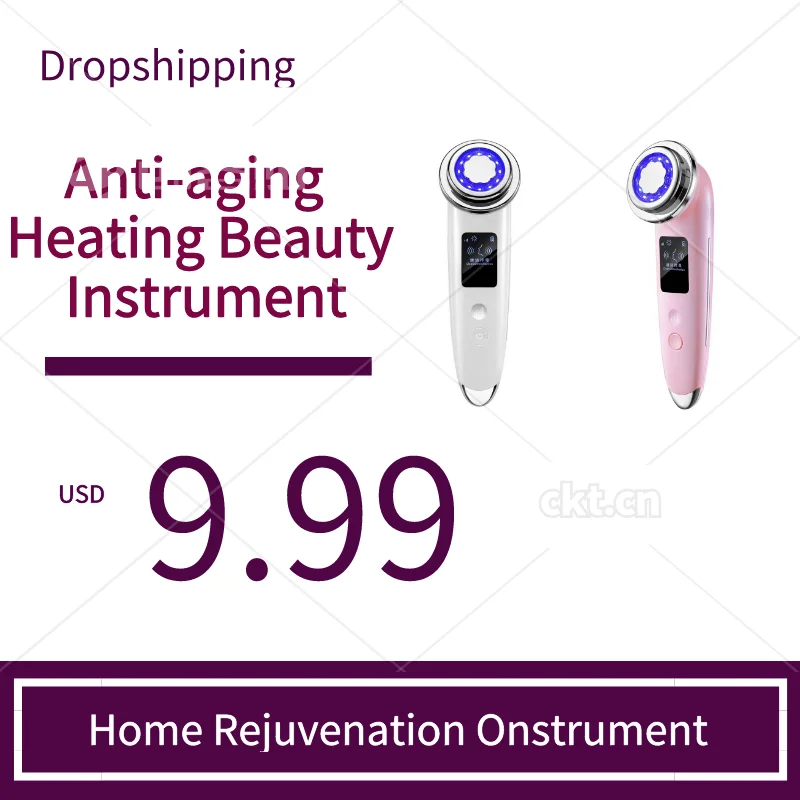 

2020 Household Cosmetic Instrument Face Beauty Massager Facial Skin Care Device Anti-aging Heating Beauty Instrument For Women