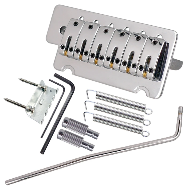 

6 Strings Roll Ball Guitar Bridge Saddle Tailpiece for Guitar Strat SQ ST Electric Guitar Tremolo Bridge Standard Guitar Accesso