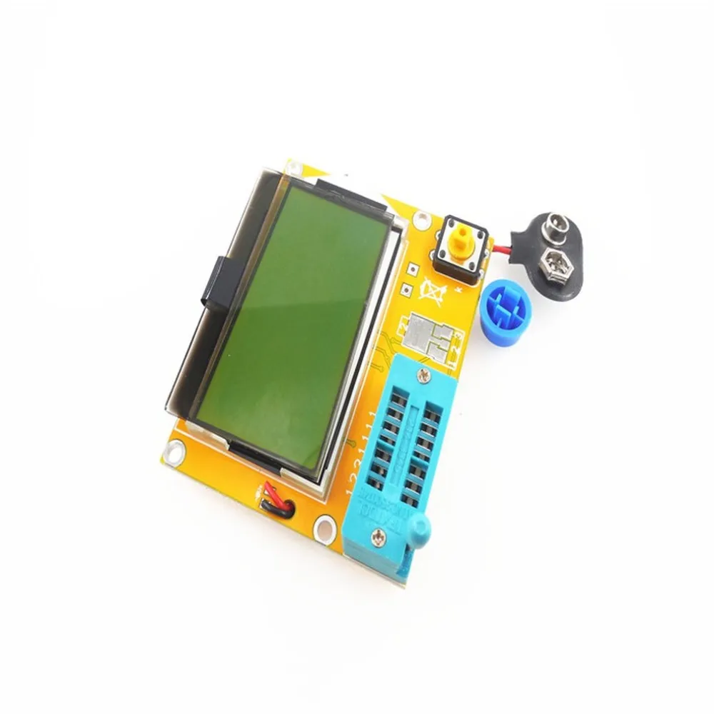 Portable HW-308 ESR Meter Transistor Tester Digital 12864 LCD Screen Tester