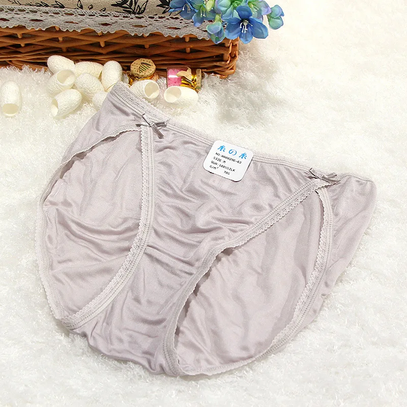 Женские трусики NWT из 100% чистого шелка Трикотажные сексуальные с бантом Everywear