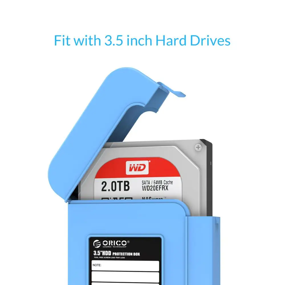 ORICO 3.5 Inch HDD Protection box cases Hard Drive bag Portable HDD Case for External HDD SSD power bank case storage boxes 3.5\