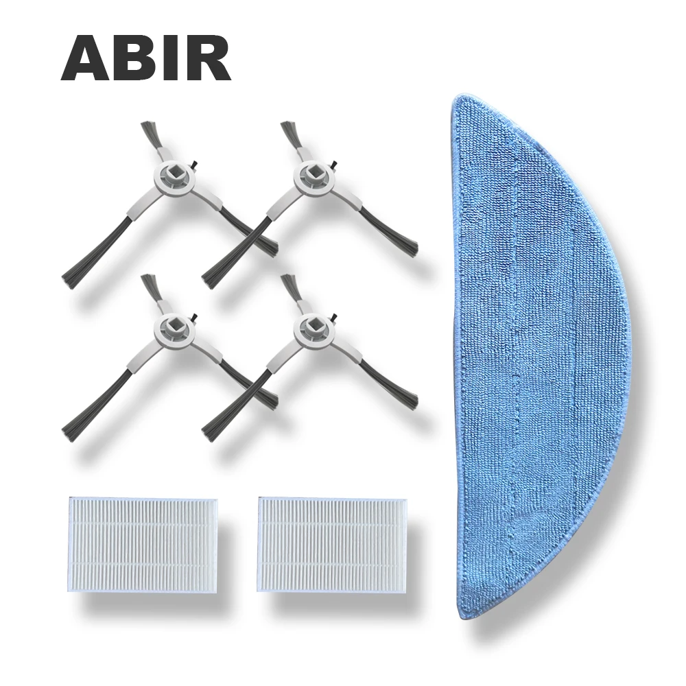 Original Spare Parts for Robot Vacuum Cleaner X5 X6 X8 Includes Side Brus 4pcs HEPA Filters 2pcs Mop 1pc | Бытовая техника