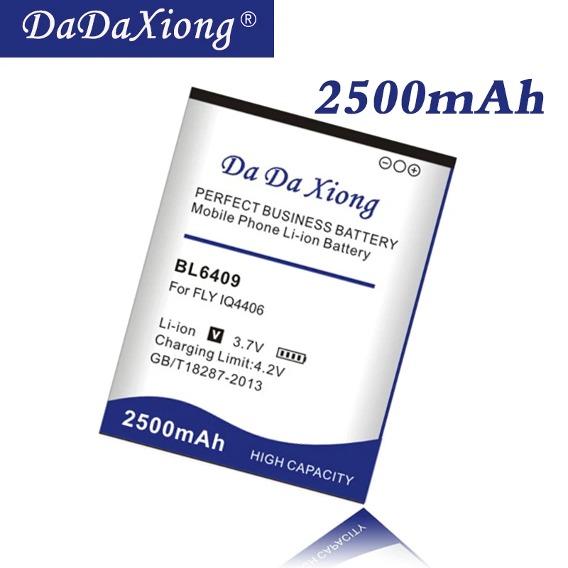 Литий ионный аккумулятор Da Xiong 2500 мач BL6409 для телефона FLY IQ4406