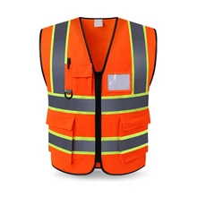 Светоотражающий Жилет для бега, для мужчин, высокая видимость, мульти карман, Спортивная конструкция, безопасность, снаряжение, защита для улицы