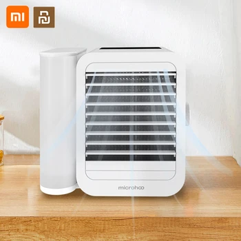 

Xiaomi Microhoo Water Cooling Fan 3 In 1 Mini Air Conditioner Xiaomi Ecological Touch Screen Timing Artic Cooler Humidifier