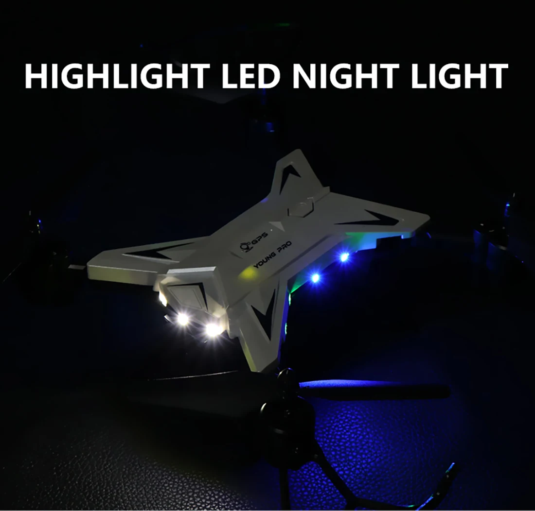  New Pro Folding GPS Drone KY601G 4K HD Camera 5G WIFI FPV Drone LED 2.4G 4CH 1.8km Long Distance 20