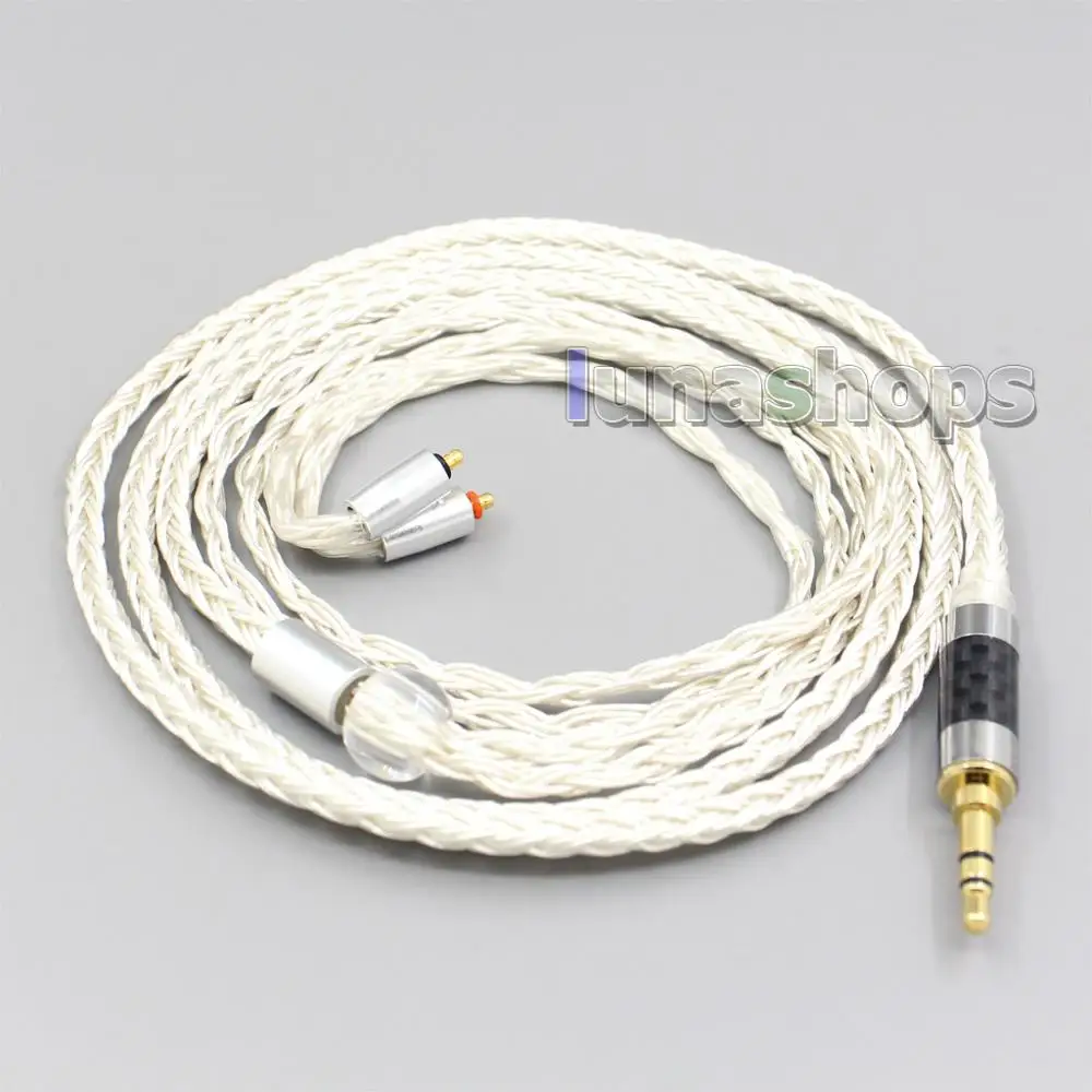 LN007218 16 Core OCC Silver Plated Headphone Earphone Cable For UE Live UE6 Pro Lighting SUPERBAX IPX