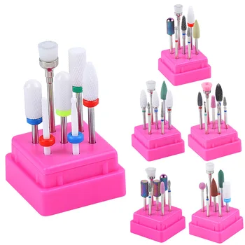 

7 Pcs/Set Nail Drill Bit Kits Combined Mixing Ceramic Milling Cutters For Manicure ,8 Style Equipment Tools