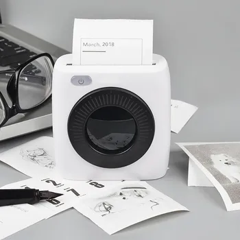 

Portable Pocket Photo Wireless Thermal Label Printer Bluetooth 300DP Bluetooth connection Compact design Pocket printer