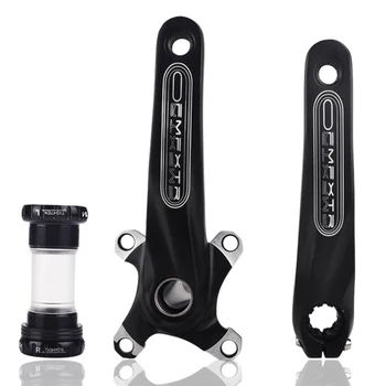 

MTB Bike Bicycle Hollow Crankset 170mm Left Right Cranks Arm Bottom Bracket High Strength Aluminum Alloy Replacement
