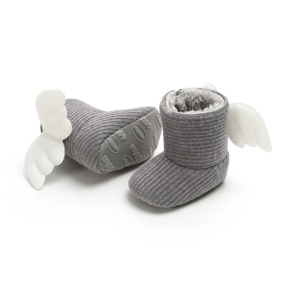 Soft Baby Booties Socks Newborn Xmas Gift Baby Cute Warm Crib Shoes 0-18 Months Baby Shoes