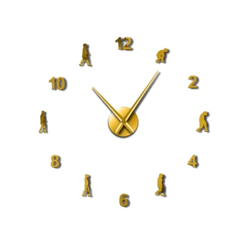 

Mute Human, Evolution, Digital, Wall Clock Creative DIY Fashion Acrylic Mirror Large Wall Clock Home Wall Decoration