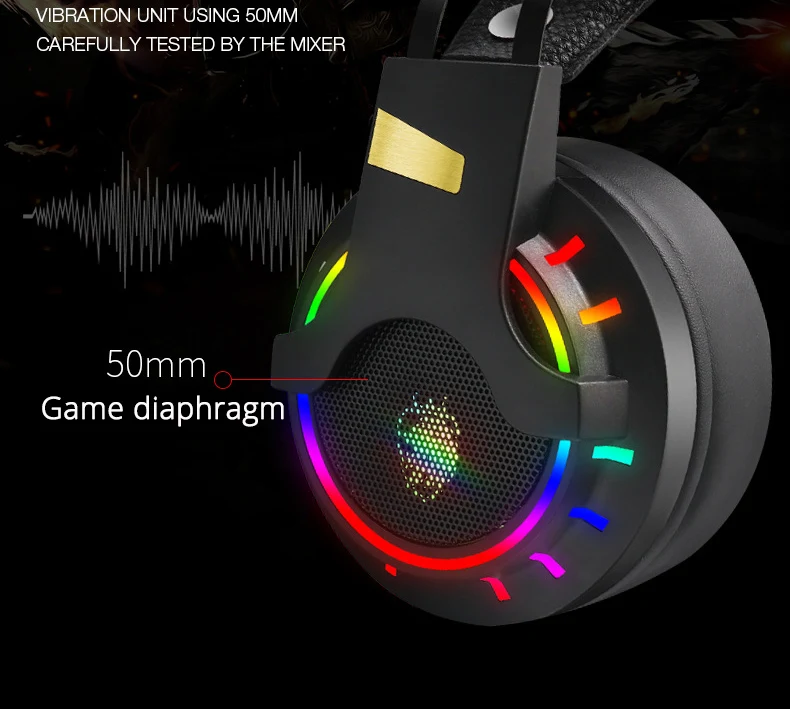 PUBG RGB Backlight Gaming Headset For Xbox One PC PS4 PS3 Laptop PC USB Port Stereo Noise Cancelling EarPhones Headphones