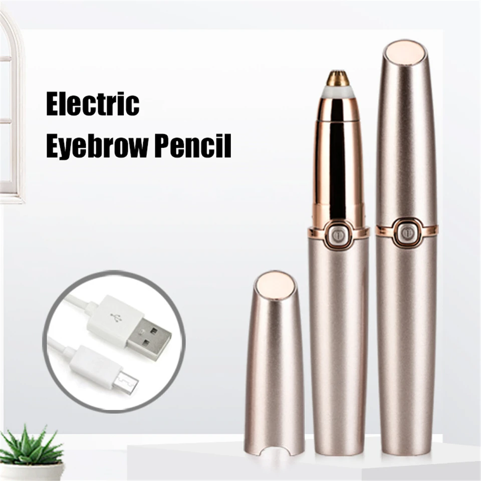 USB Electric Eye Brows Epilator Eyebrow Trimmer Mini Painless Eye Brow Epilator For Women Eyebrow Trimmer Mini Shaver Razors