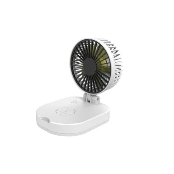 

2020 Hot Camping Multifunction Mini USB Fan Folding Fan Power Bank Wireless Charger 3 Adjustable Wind Speeds Outdoor Tool