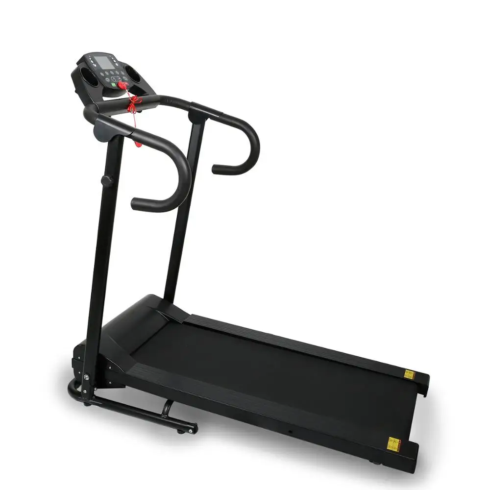 

Compact Folding Treadmill 1100W Running Jogging Machine for Home with LCD Display Pad Holder