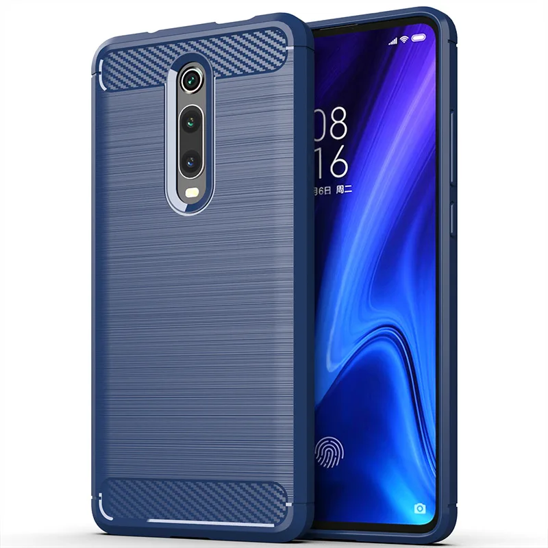 Для Xiaomi Redmi K20 Pro, Премиум чехол, матовый Силиконовый чехол из углеродного волокна, защитная задняя крышка для Redmi K20 Pro, Премиум чехол