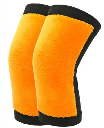 Thin velvet black 1 пара теплых наколенников плюс бархатные толстые Самонагревающиеся осенние и зимние наколенники бандаж защитные наборы для велоспорта на открытом воздухе - Цвет: Thin velvet black