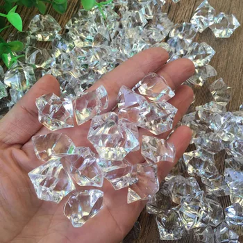 

Clear Rhinestones Acrylic Crystal Gem Stone Irregular Fish Tank Filler Home Decor Pirate Treasure Chest Ornaments Party Birthday