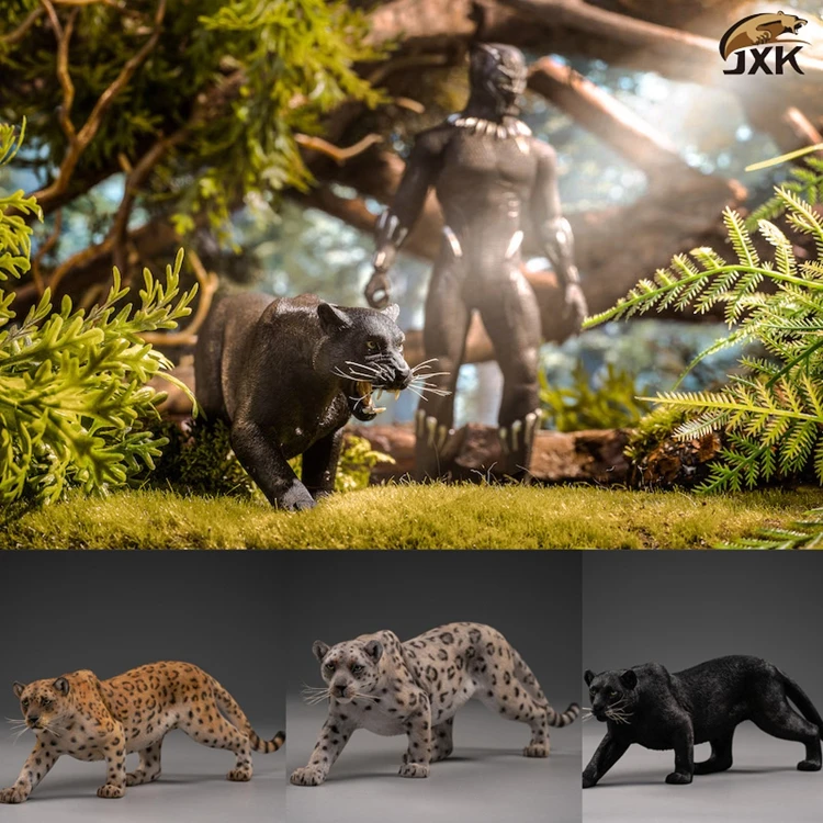 

Animal Figure Statue Toy 1/12 JXK Jxk021A/B/C 3 Colors Leopard Jaguars Panther W/2 Heads Model