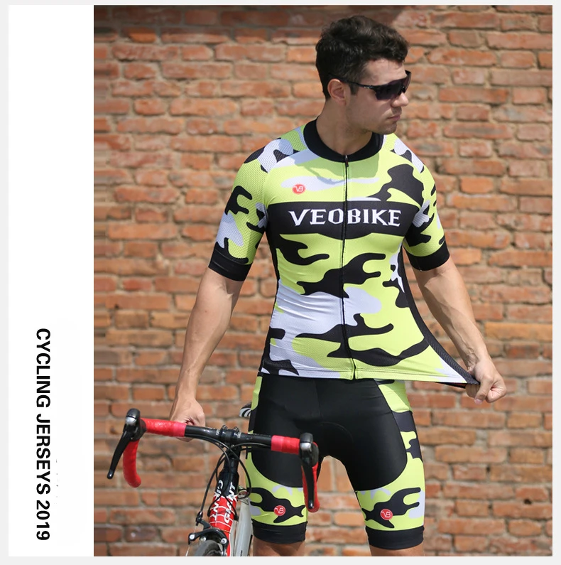 Top Quality Short Sleeve Cycling Jersey Sets Ropa Ciclismo Hombre Bicycle Uniform Quick-dry Bike Clothing MTB Cycle Clothes