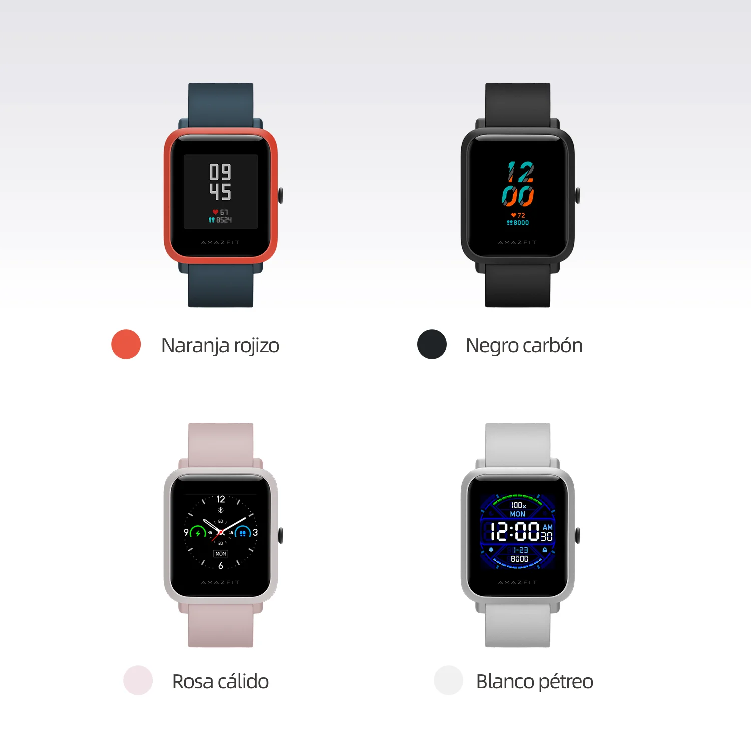 Amazfit-reloj inteligente Bip S, con GPS, resistente al agua hasta 5atm,  batería de 28 días, para teléfono Ios y Android - AliExpress