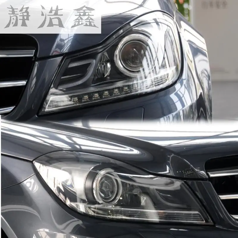 Пластиковый черный абажур для передних фар Mercedes Benz W204|Абажуры| |