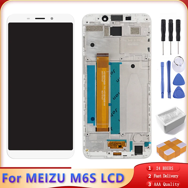 ЖК-дисплей 5 7 дюйма для MEIZU M6S M712H M7121Q сенсорный экран качество AAA дигитайзер в